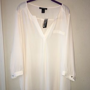 Ivory colored light blouse